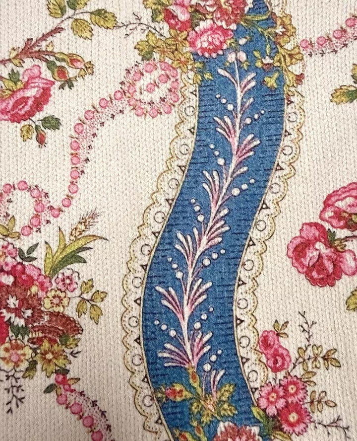 Rosalind | Cardigan en laine à roses grimpantes
